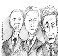 Presidenti Obama, Sarkosy, Brown