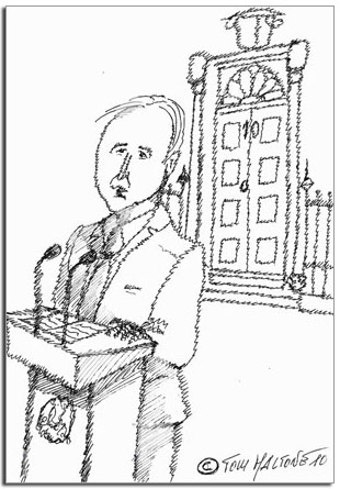 David Cameron, disegnato da Tommaso Maltone